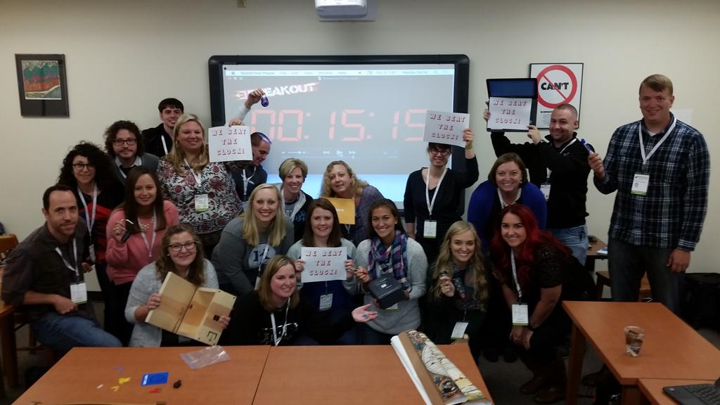 They beat the clock! More #breakoutedu beta testers! #gafesummit