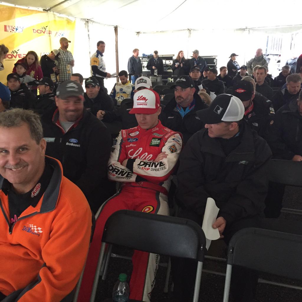 Reed16Team's tweet photo. Next up is the @XFINITYRacing driver's meeting #LillyDiabetes #Preracechecklist http://t.co/GGJJiRDgnQ