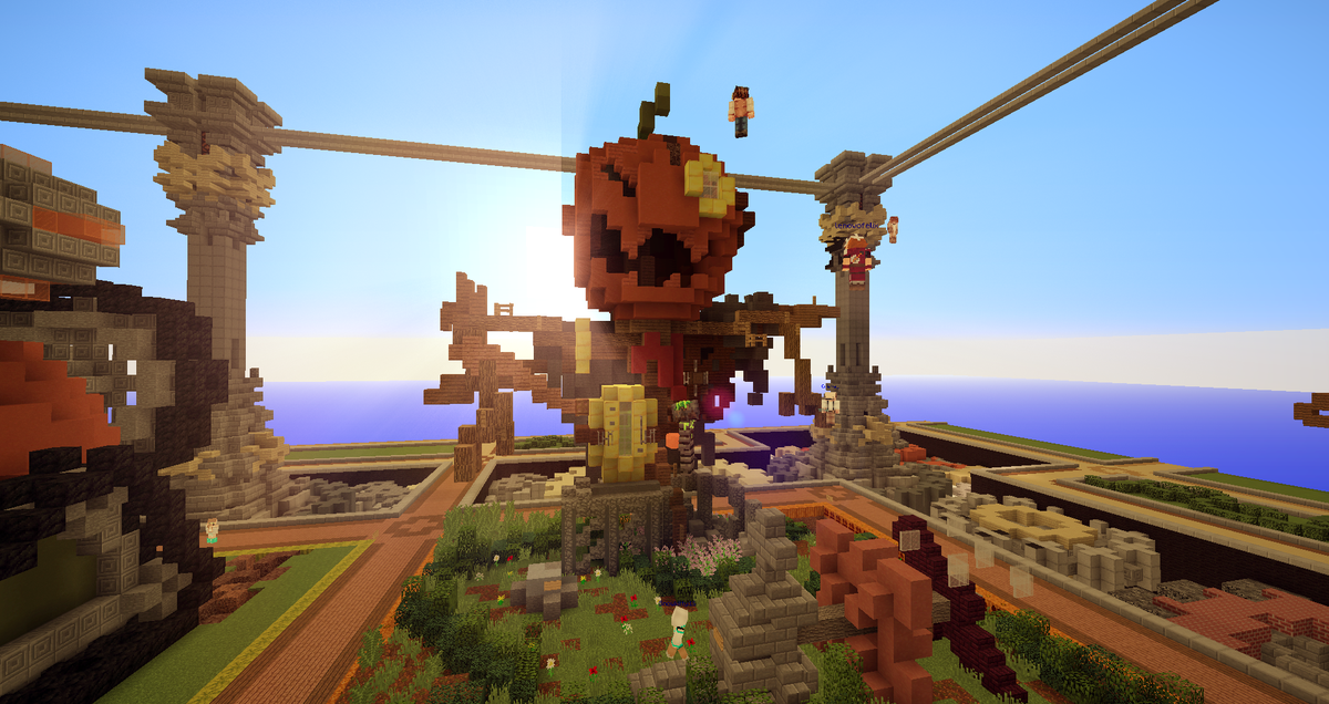 Qubion's tweet photo. Here are some amazing plots from a halloween themed Build Battle hosted on the our public server! Nicely made guys! http://t.co/HI4NkSM6H0