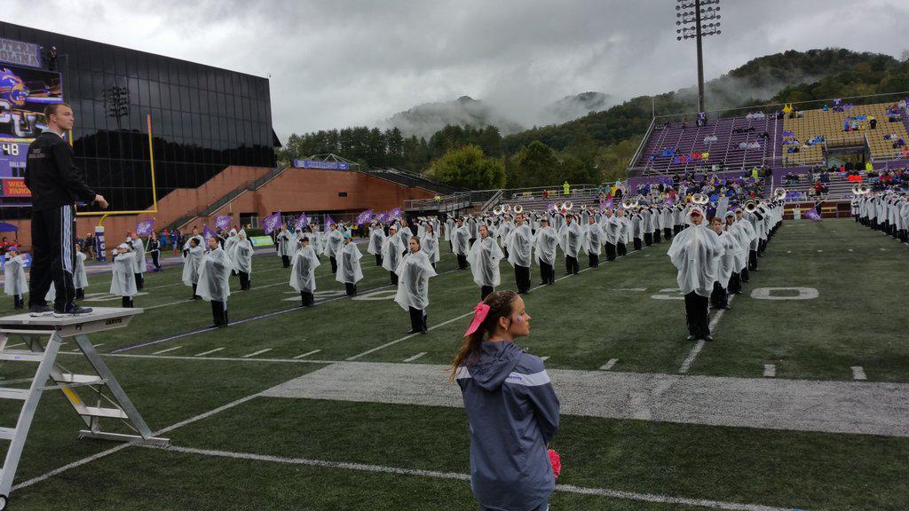 #catamount band starting the show. #WCU hosting #Presbyterian after ACC game of the week on My40