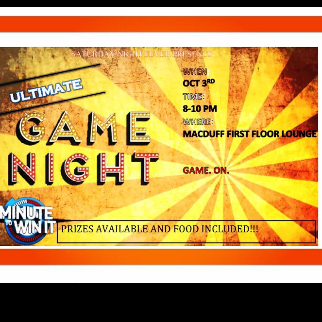 MacDuffResHall's tweet image. I hope you're all ready for the ultimate game night!! Tonight 8-10 here in MacDuff!