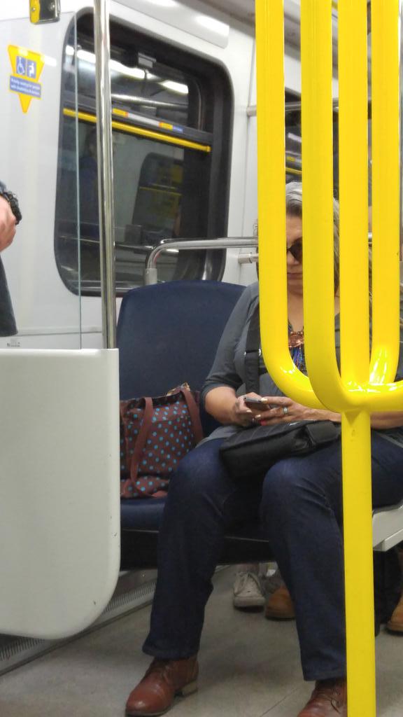gamingandfit's tweet image. Good for her bag! Especially on the courtesy seats :) #translink #transitproblems #vancouver