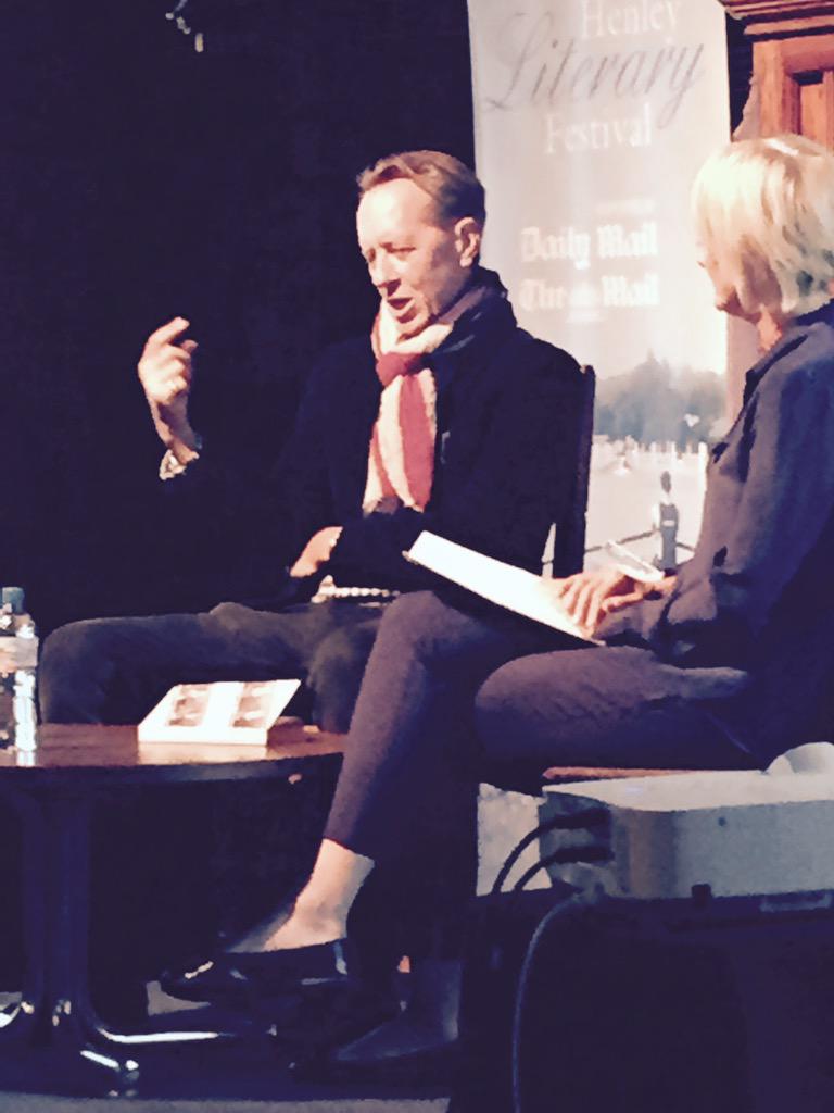 GroylefinGirl's tweet photo. The fabulous, witty, charming, mellifluous @RichardEGrant! #legend Thank you @HenleyLitFest! #WithNails http://t.co/iKCBYKAwpS