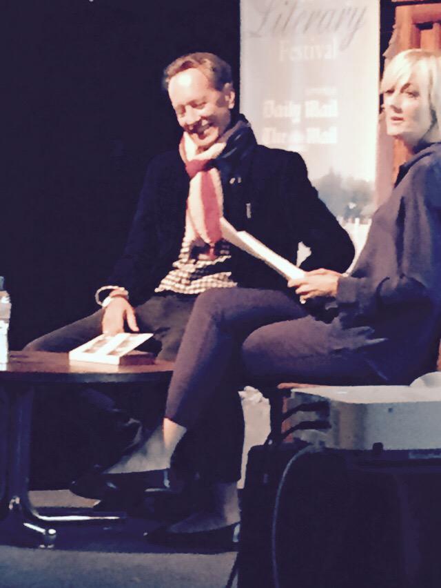 GroylefinGirl's tweet photo. The fabulous, witty, charming, mellifluous @RichardEGrant! #legend Thank you @HenleyLitFest! #WithNails http://t.co/iKCBYKAwpS