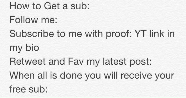Sub For Sub tweet media