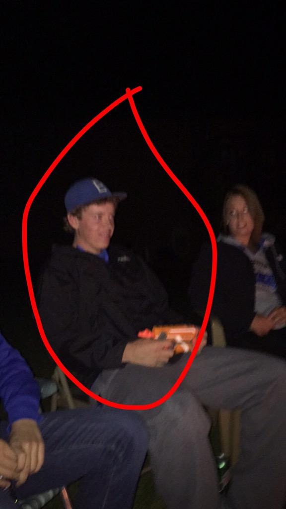 bhs_nerf's tweet photo. Cody Shepard and Matt Patrick of The Unknowns are currently at Megan Cheetas bonfire if u are facing them http://t.co/9Znw65Azez