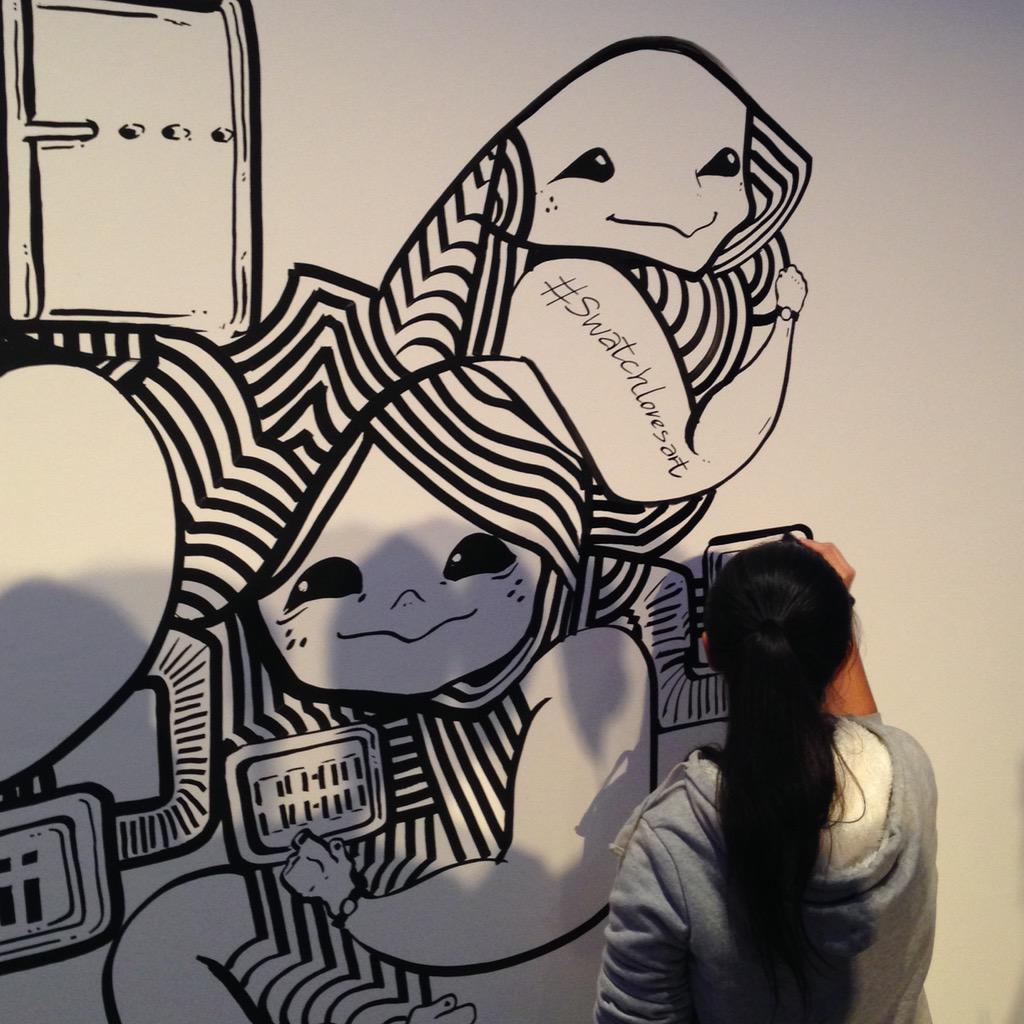 albikokkina's tweet photo. Great #streetart live performance with #baoho at #tempodelledonne #WonderWall party powered by @SwatchItaly ! 👍🏻 http://t.co/pk3YuZxLOA