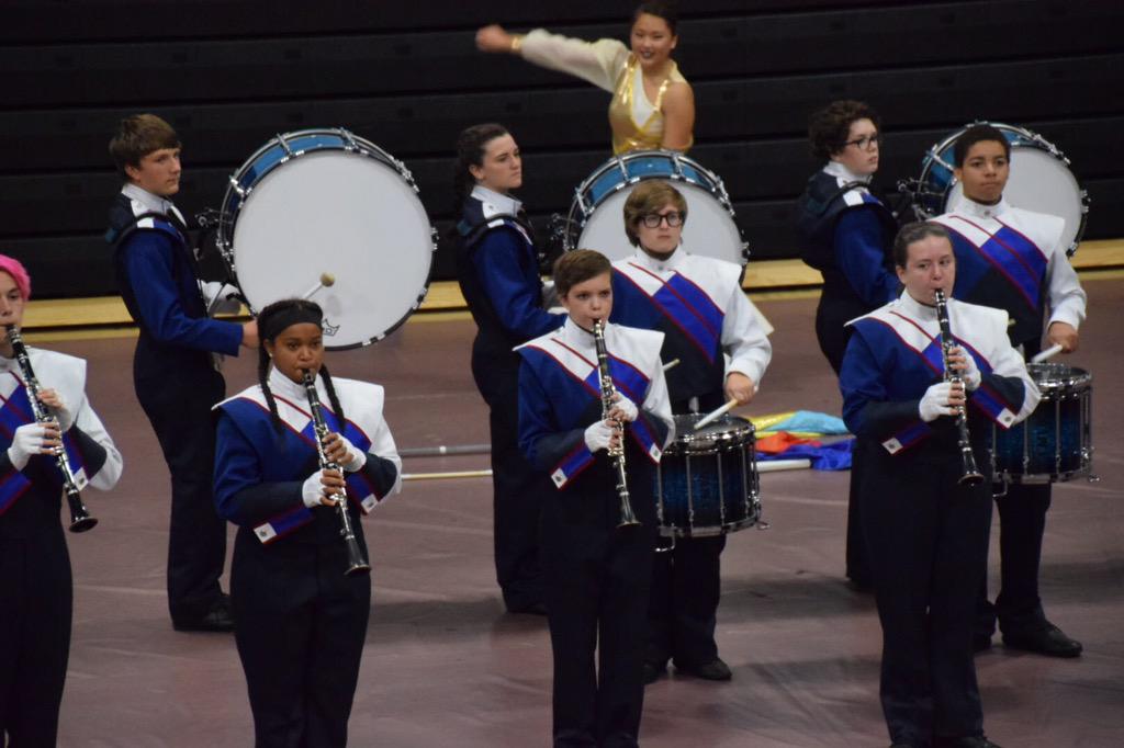 WHS welcomes Old Mill HS Marching Band. <a href="/usbands/">USBands</a> #whshomeshow #medusa2015whs #whsmsrchingband