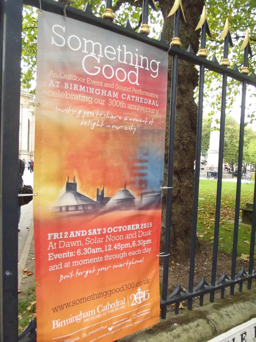 ellrbrown's tweet photo. #SomethingGood300 @bhamcathedral saw this as I passed through St Philip's earlier today #brumhour @BhamUpdates http://t.co/VAKmZRw32X