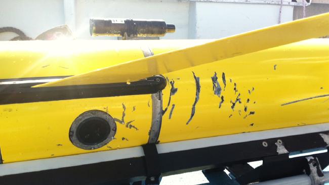 WavElectricInc's tweet photo. #Shark damages #UWA #ocean research #glider http://t.co/LePMnk74wR #WavePower http://t.co/JNvVhai1xX