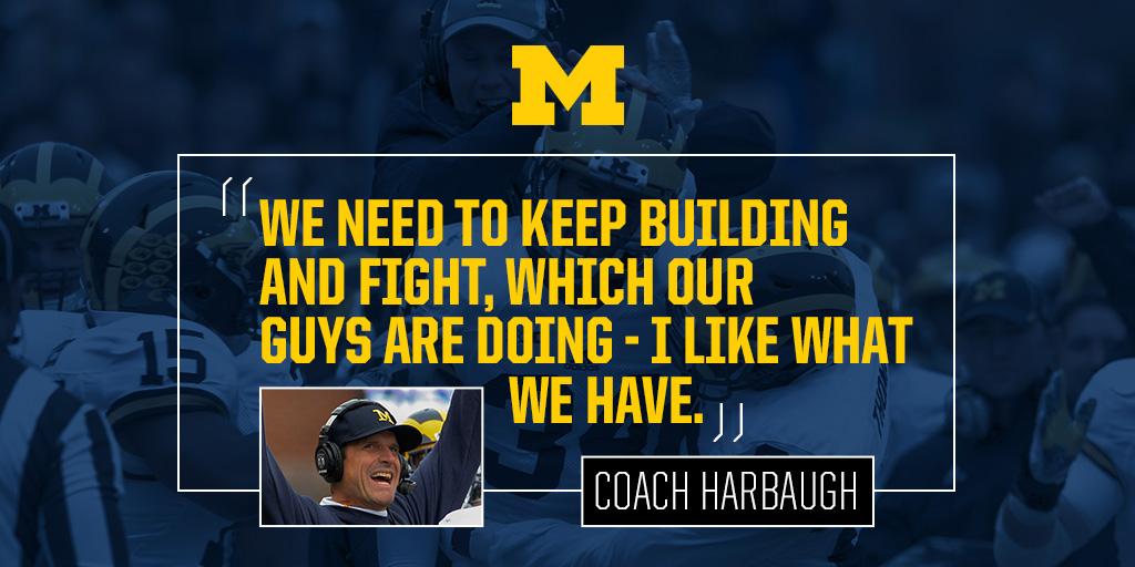 UMichAthletics's tweet photo. Great win today — but we will continue to build. #GoBlue http://t.co/EFMEN0V1oZ