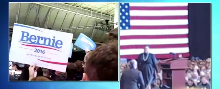 BostonGlobe's tweet photo. Live video from Bernie Sanders rally in Boston, which is underway now: http://t.co/PgL39SQMB8 http://t.co/cQQZcPrfHo