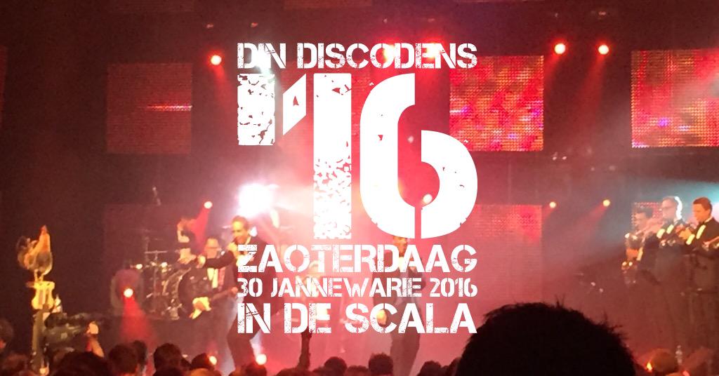 Ein ganse aovend winnende leedjes, det kriégse beej d'n Discodens '16. Op 30 jannewarie'16 in de Scala! #leedjes15
