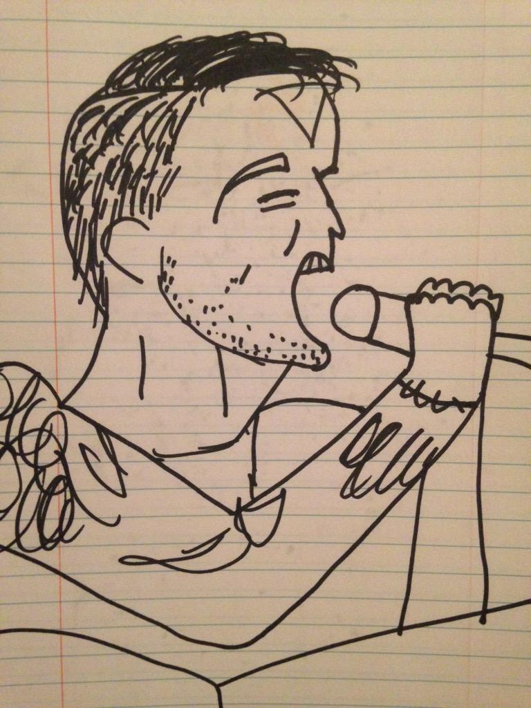 PoorIyDrawnBmth's tweet photo. Singing @JordanFish86 @bmthofficial http://t.co/leiUAjfhAZ