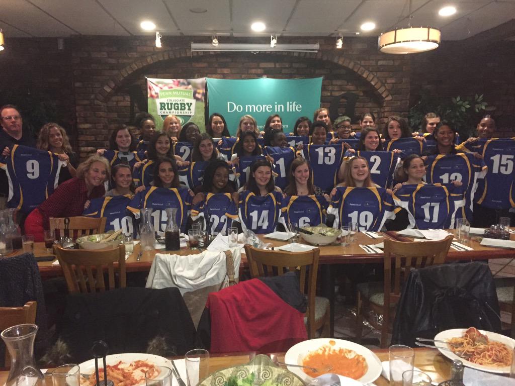 HUWRFC's tweet photo. A big thank you to @pennmutual for the Borelli's dinner, our NEW JERSEYS, and especially our sponsorship!!!!! http://t.co/RhMT2tALMu
