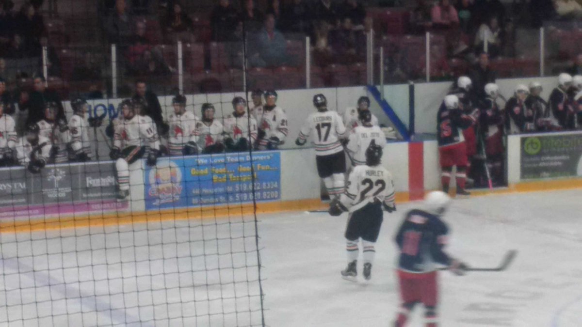 Watching <a href="/KapFlyers/">Kapuskasing Flyers</a> alumni lecours <a href="/CWinterHawks/">CambridgeWinterHawks</a> game tonight