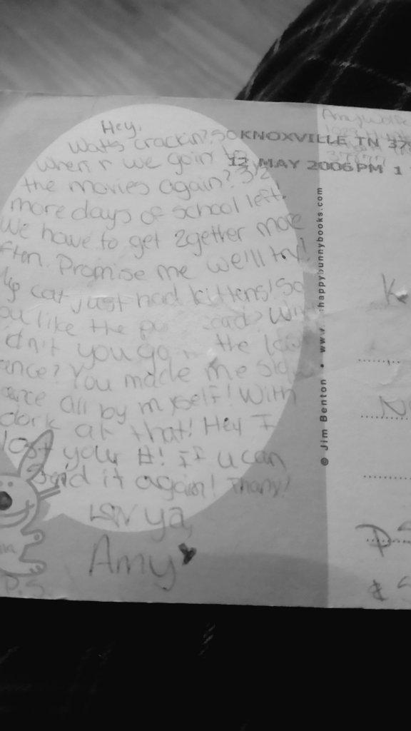 kaylamaide's tweet photo. @Amyzing92 sent me this letter nine years ago. We are so old 👵👵 👭❤ #friendsbian #friendsbians http://t.co/vdDkvwh1Ms
