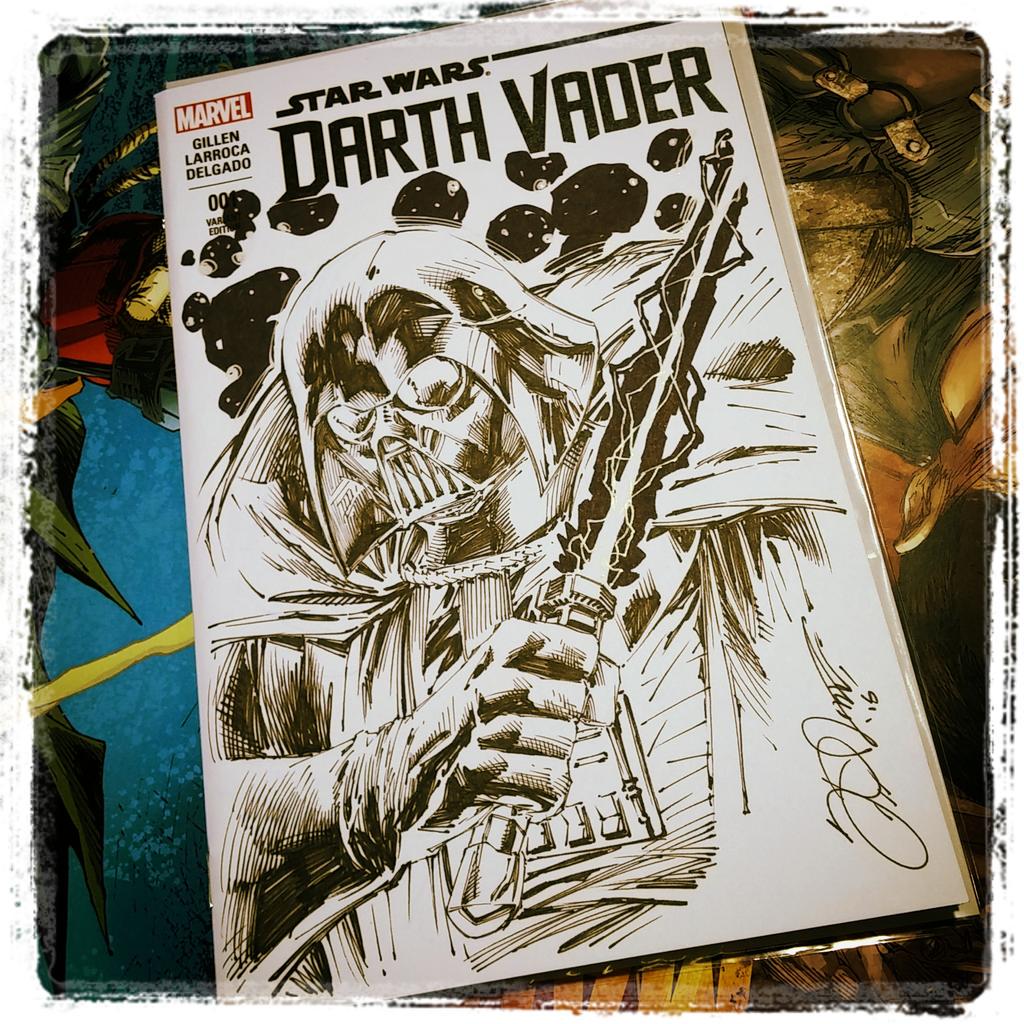 shelbywankenobi's tweet photo. I'm a little late to #inktober so took a minute for my first entry #DarthVader #shetchcover #artwork #EVCF http://t.co/6HIl5evHSp