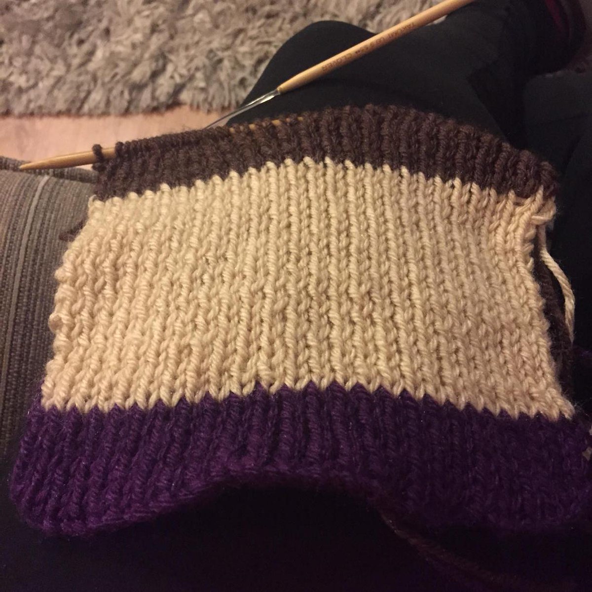 StephLrx's tweet image. My weekend project. #doctorwho #knitting #4thdoctorscarf