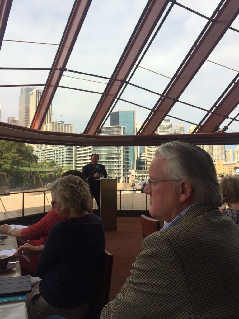 markdevere's tweet photo. Great introductions to contemporary Australia, by @CaillardWine &amp; @mikerism101 #MWAus2015 http://t.co/p0Ny68FuA9