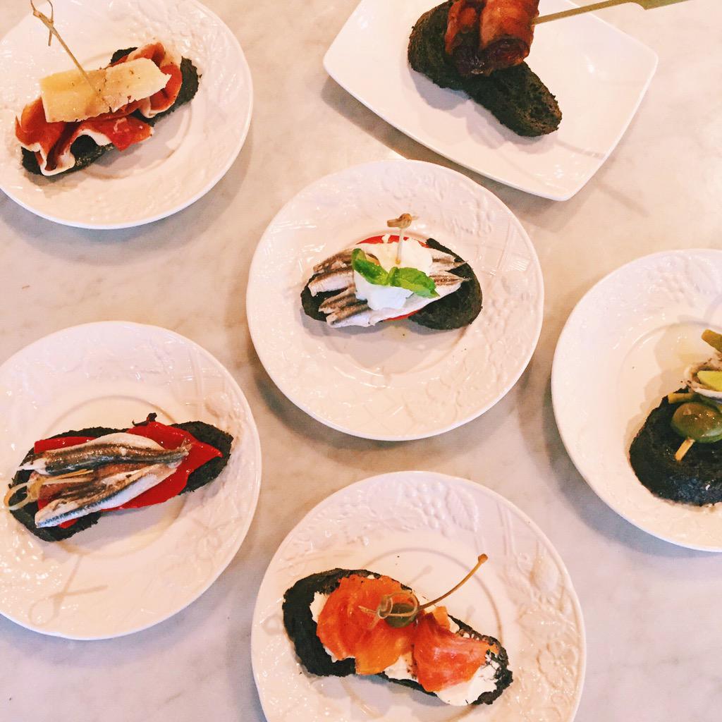 carmensayz's tweet photo. It's @sbnuitblancheTO time! #pintxos #sbnTO #YYZ http://t.co/1ecHRIbwUW