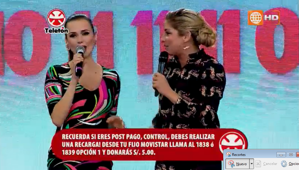 americatv_peru's tweet photo. @MajuMantilla y @SofiaFrancoA están en la Teletón ¡Dona YA! #MasUnidosQueNunca http://t.co/7LWmqEBYg3 http://t.co/dn9LfZFTBY