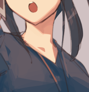 課題の多い絵になってしまったけど那智の鎖骨はけっこう良い感じに描けましたね 