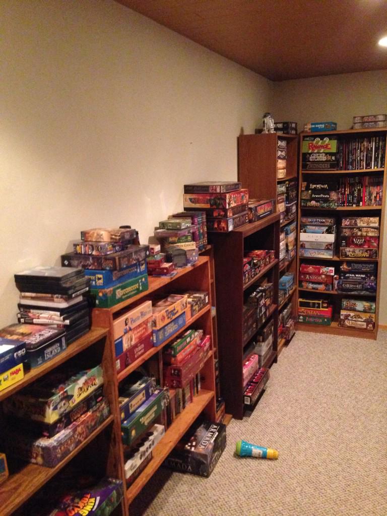 CBDungeon's tweet photo. Putting together the game collection in the new house! http://t.co/JOdvU1WtJp