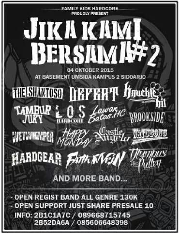 KnuckleHit's tweet image. See you guys. Dont forget today live show at univ muhamadiyah sidoarjo