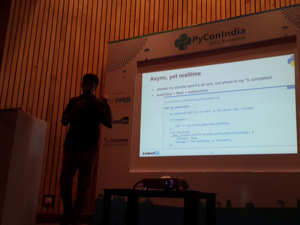 bhsingh's tweet photo. #LinkedInatPycon15 #pyconindia http://t.co/7LPUO5YNvQ