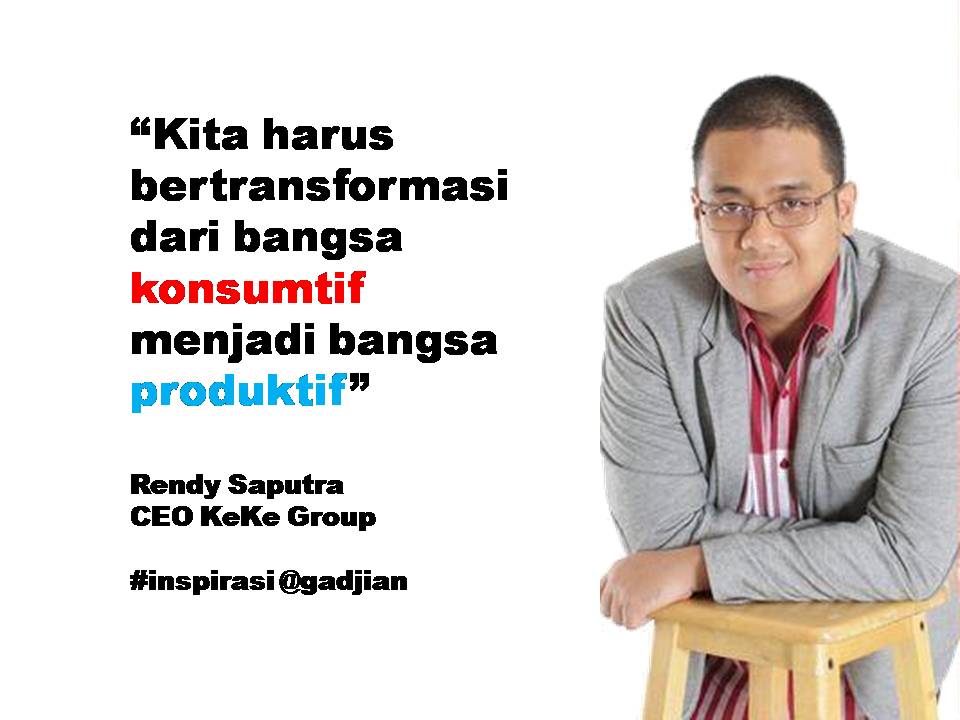 Gadjian's tweet image. Yuk, jadi lebih produktif. 

#entrepreneurship #productivity 

quote &amp;amp; pic: @kangrendy @KeKeBusana @DuaKodiKartika -
