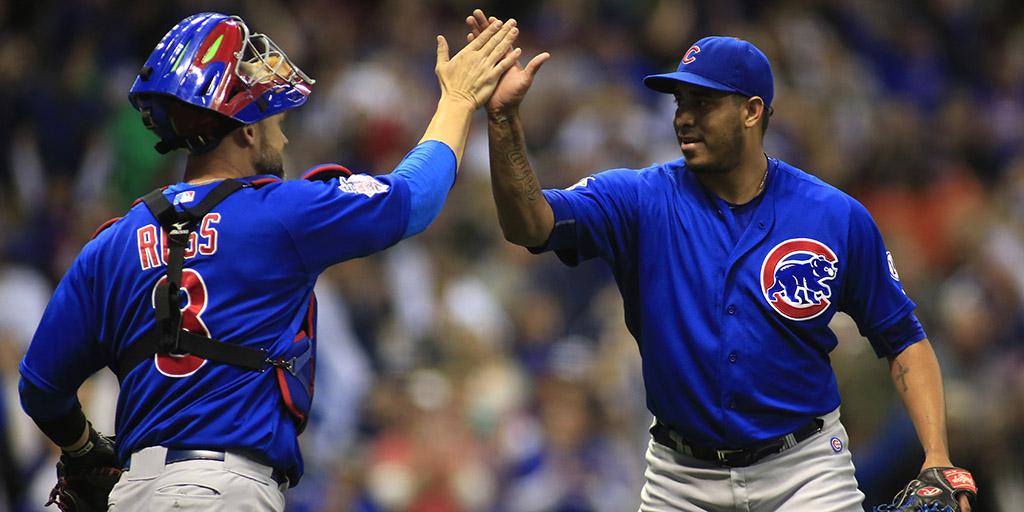 Cubs's tweet image. So about tomorrow.

If the #Cubs win and the #Pirates lose, we will host the #WildCard game on Wednesday. #LetsGo