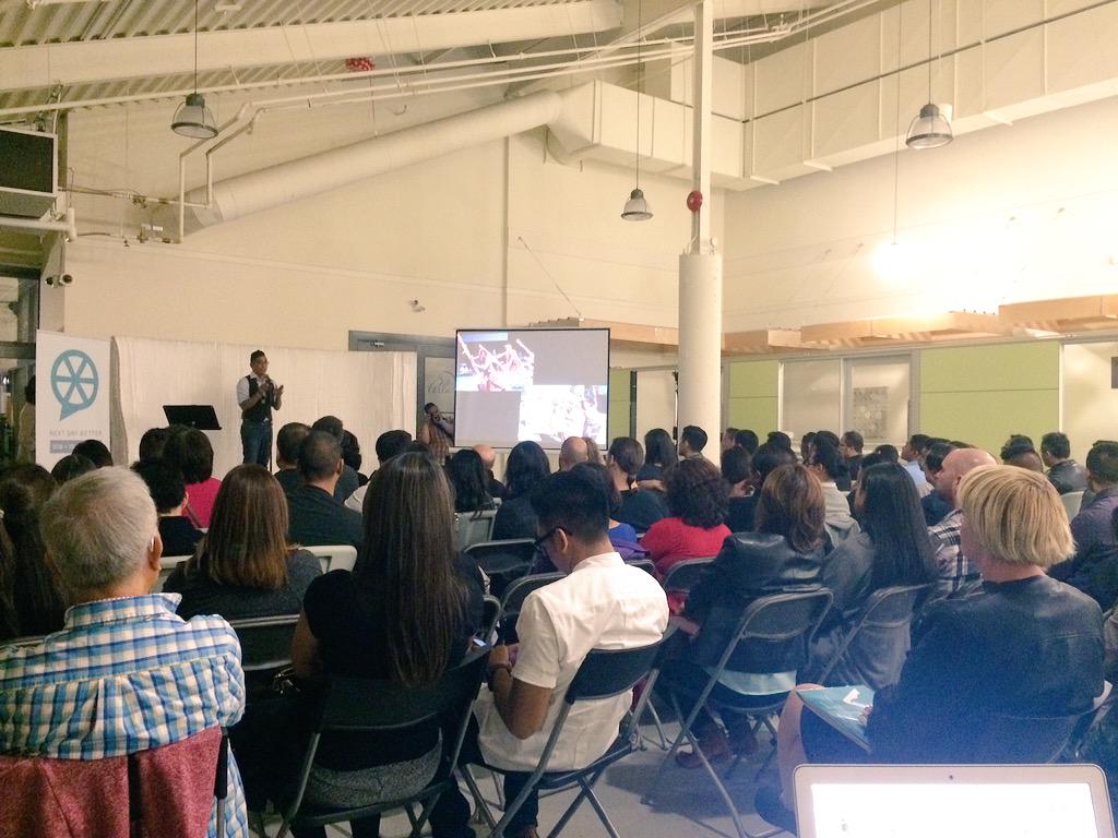 NextDayBetter's tweet photo. Super packed house here at the @rivermrkt for #ndbVAN, thanks for hosting us!!! cc: @thenetworkhub #ndbetter http://t.co/wBhn7Ll2l4