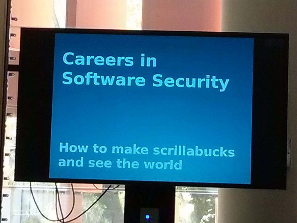 Charcol0x89's tweet image. Afternoon sessions are starting - excite! #compcon2015