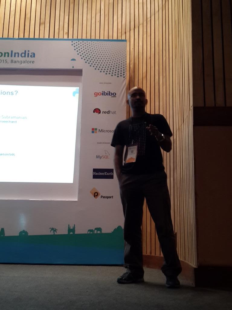 bhsingh's tweet photo. #LinkedInatPycon15 #pyconindia http://t.co/f89LCvIAoN