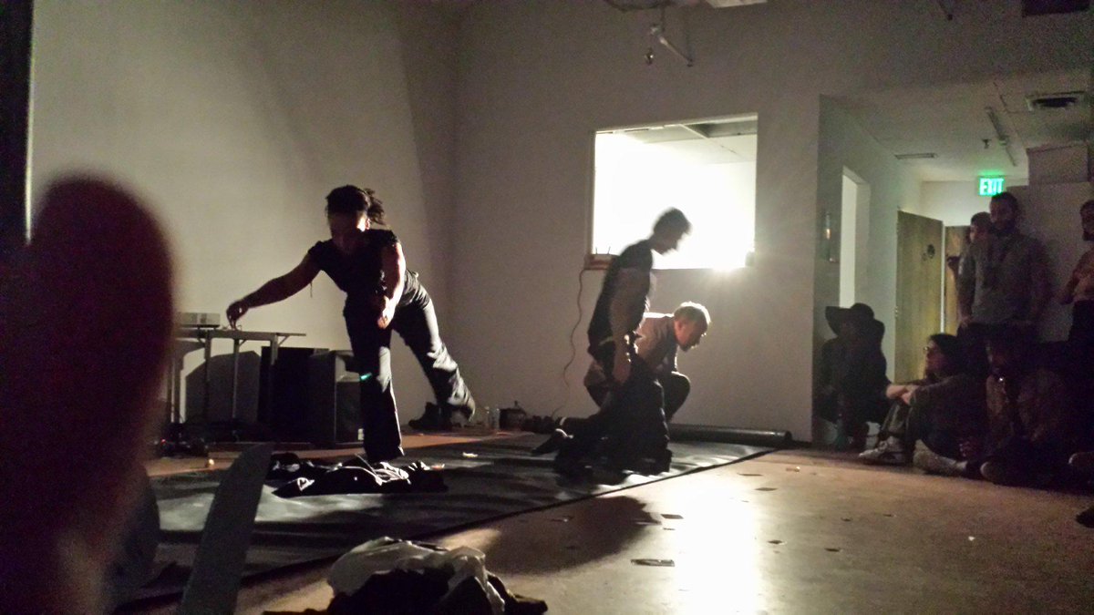 A scene from last night at Current Space  #dance #transmodernfest