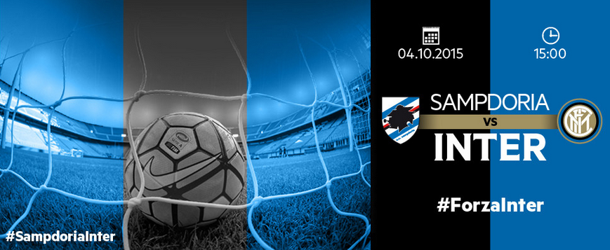 FansNerazzurri's tweet photo. #InterDay: Sampdoria vs Inter | Minggu, 04 Oktober 2015 | 20.00 WIB | Wasit : Rocchi | Live BeinSport2. #SerieA http://t.co/I0YKeNVYjV