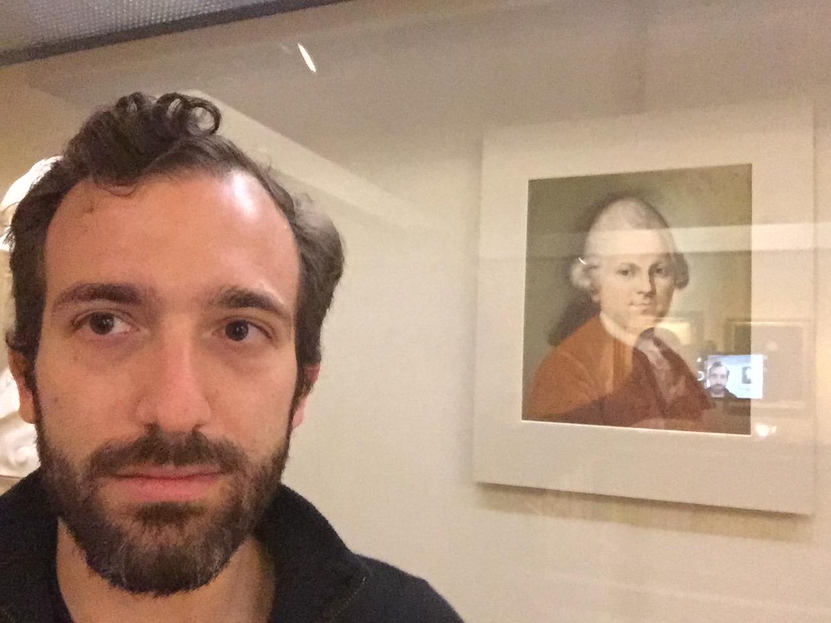 jonathanbfine's tweet image. Selfie with Lessing