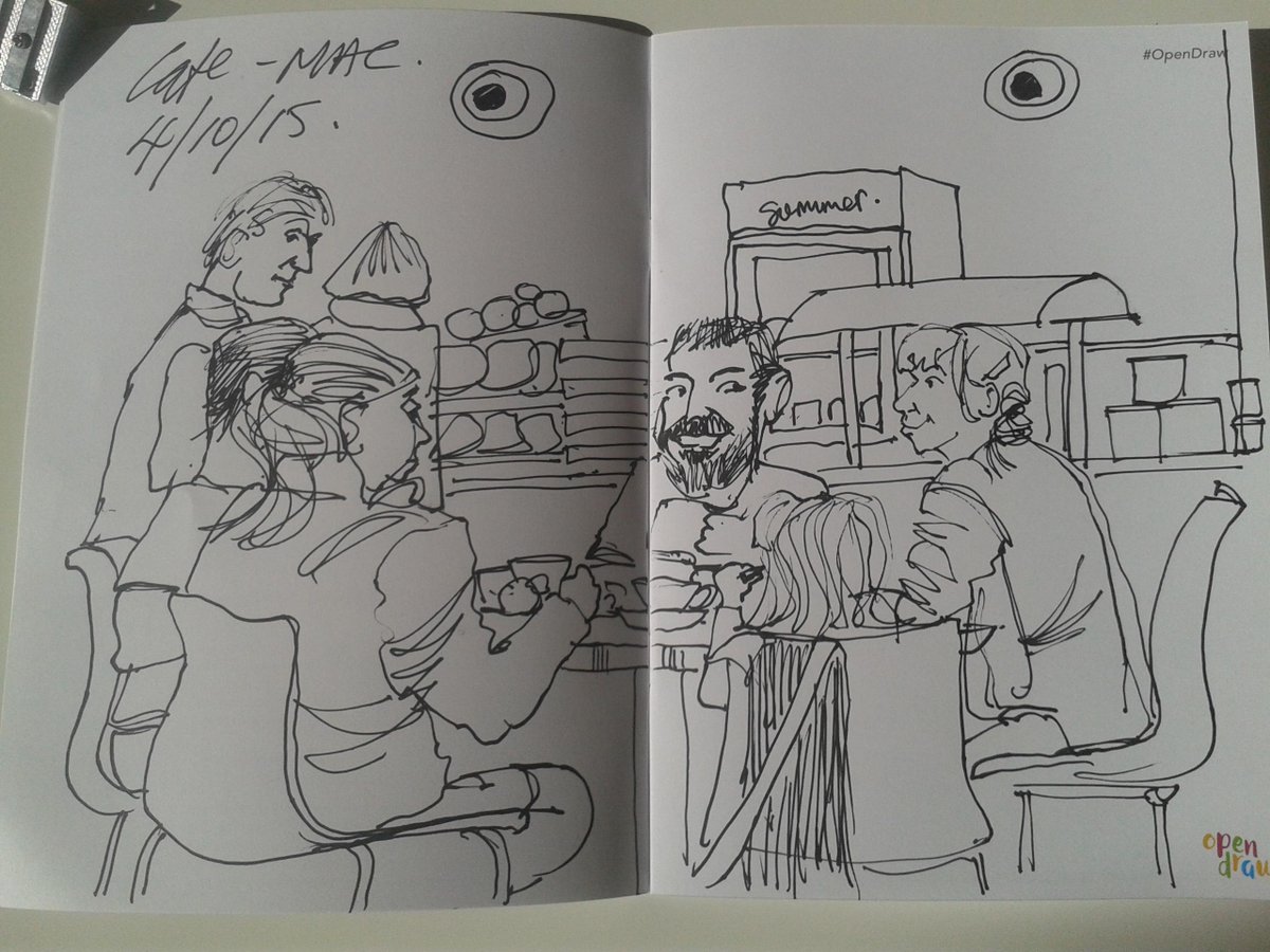 JennyDuffin's tweet image. First sketch on the day and it&apos;s really good! #OpenDraw #thebigdraw @mac_birmingham