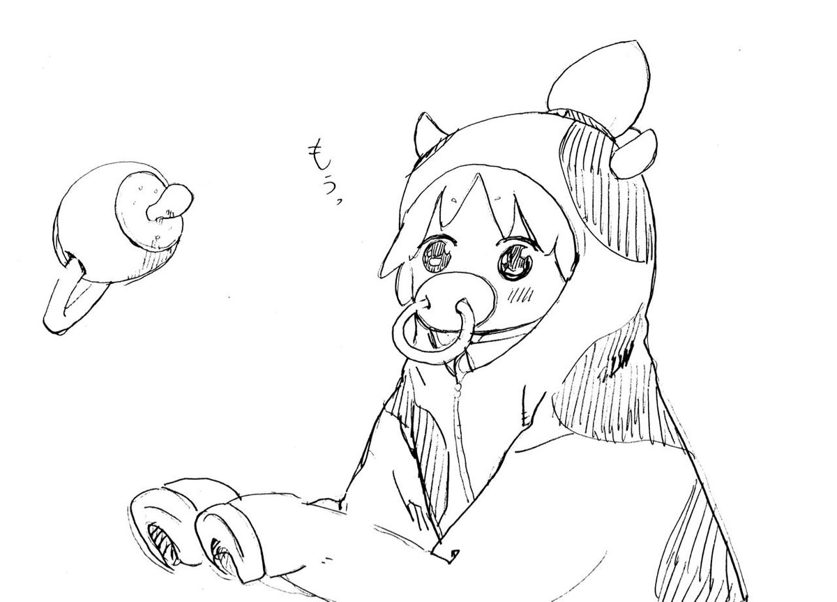 一般的なおしゃぶりには輪っかがついてるものが多いっぽい。
パパママが持ちやすいし、紐つけたりできるし、便利なのでしょうね。

じゃあこんなのもありだな。 