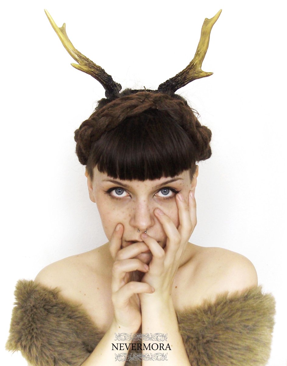 NevermoraShop's tweet photo. #halloween is nearly here! For #demon #horns, #deer #antlers and luxury #fantasy wear https://t.co/laLxK0KVK9 http://t.co/kfkmrDbW66
