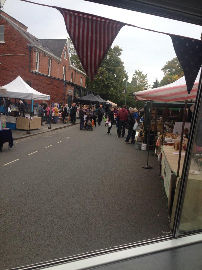 All set up and ready to Shake @HMoorMarket 11-3pm