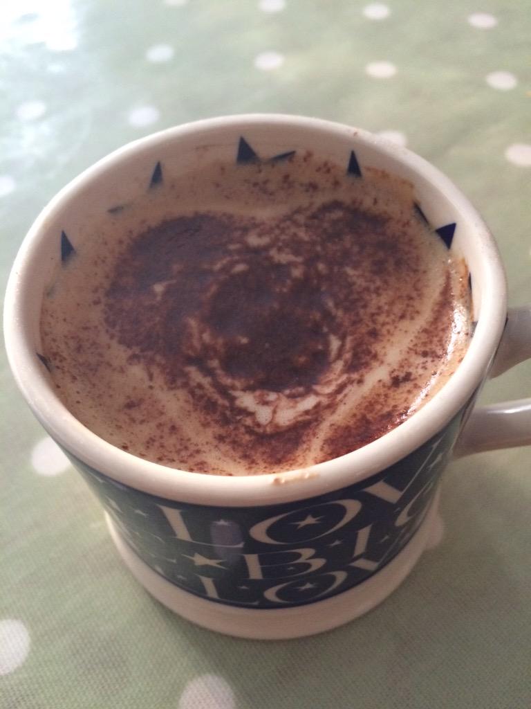 My morning coffee, made by my 10 &amp; 8 year old... Great start to the day!