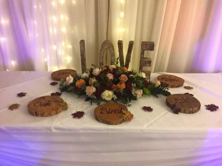 Our beautiful autumnal wedding!