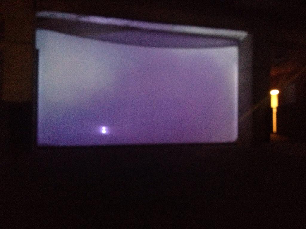 LOVELAND: displayed inside a concrete cave. The glare of the arctic and purple smoke feels otherworldly. #ACNUIT15