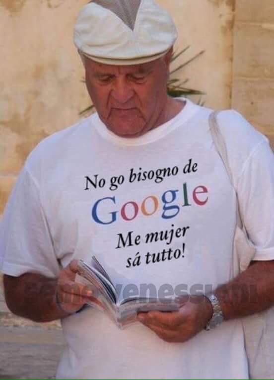 Bar_Barbastrejo's tweet photo. Non ho bisogno di #google mia #mojer sa tutto! http://t.co/sNveS6gIDx