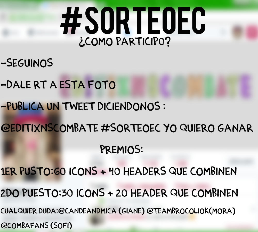 withjxstin's tweet photo. #SorteoEC
Tienen tiempo para participar hasta el 11/10 a las 20hs http://t.co/AIp33bqIwK