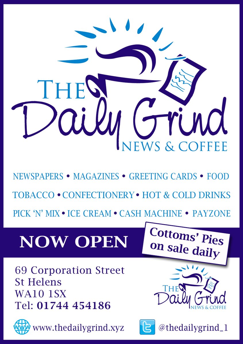 sthelenstownfc's tweet photo. If it's design &amp; print, a great pint or the latest news #sthelenshour @CherylWillow @lawrenson48 &amp; @thedailygrind_1 http://t.co/bviiMXpLDX