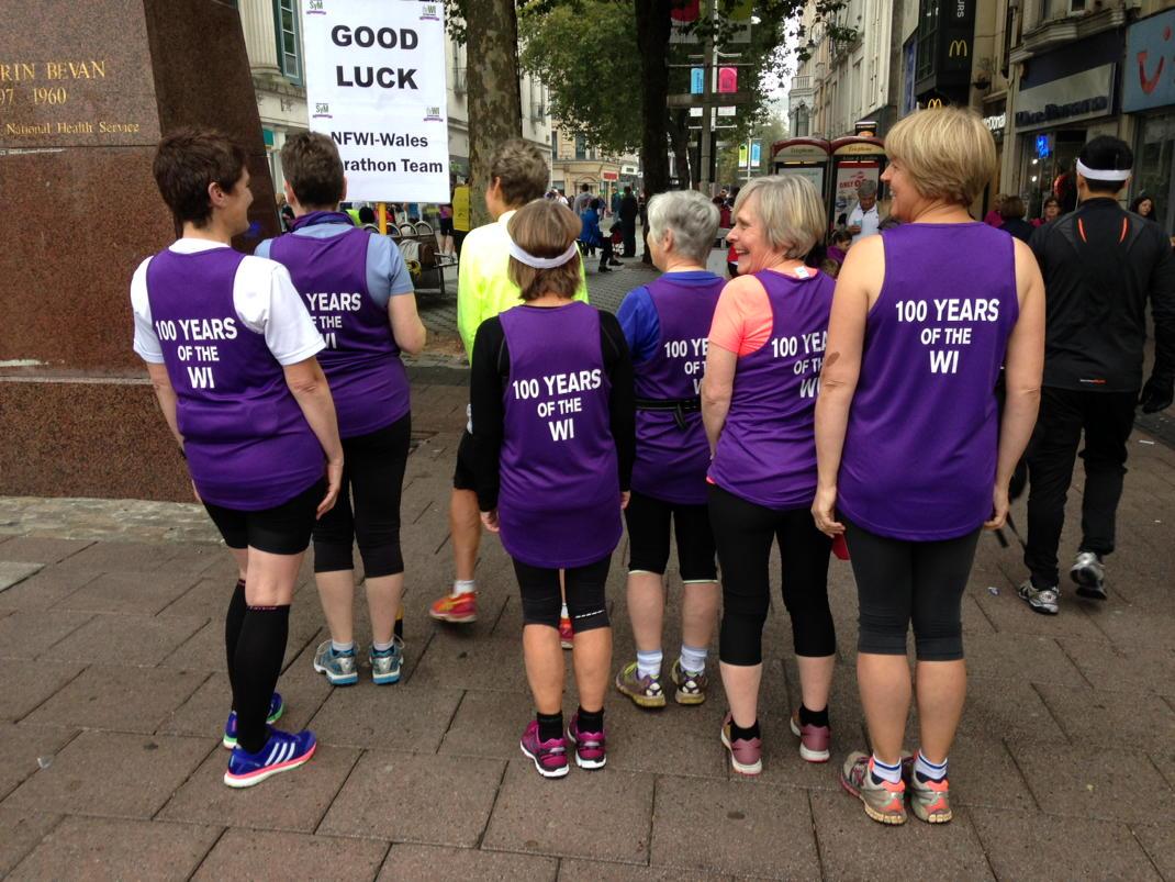 If you're watching the marathon on TV keep an eye out for our members #cardiffhalf #runthediff
