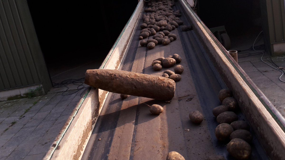 Granaat tussen de aardappels